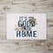 White with Blue It's So Good to Be Home Text Floor Mat